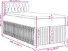 vidaXL Boxspringbett mit Matratze Hellgrau 90x200 cm Stoff Produktbild-Vorschau 8