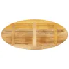 vidaXL Tischplatte 110x40x2,5 cm Oval Massivholz Mango Produktbild-Vorschau 4