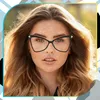 EDIBAZZAR | Klare Brille schwarz Cat Eye elegant Produktbild-Vorschau 7