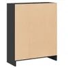 Boekenkast 60x24x76 cm bewerkt hout zwart Productafbeelding-voorbeeld 5
