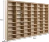 KRUZZEL Sammlervitrine Holz zu 80 Fächen 78,5 x 50 x 4,5 cm Produktbild-Vorschau 8