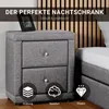 Homestyle4u Nachttisch 47x54x29 Schlafzimmer Nachtschrank Produktbild-Vorschau 17