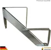 A galvanized metal stair stringer with two steps, shown against a white background. Anteprima dell’immagine prodotto
