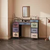 Schminktisch mit 9 Schubladen, viel Stauraum, Holzplatte, Produktbild-Vorschau 10