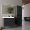 LOMAZOO Hochschrank - Matt Schwarz - 35x27x140cm Produktbild-Vorschau 2