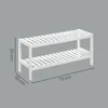 SONGMICS Schmales Schuhregal Bambus 2 Ebenen Platzsparend Produktbild-Vorschau 8