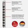 Brennenstuhl Steckdosenleiste 8-Fach mit Schalter, 2,5m Produktbild-Vorschau 2