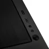 A close-up view of the top panel of a black computer case, showing various ports and a power button. Produktbild-Vorschau