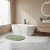 Badematte - Grün - 50x80 cm - Oval - Rutschfest - SOFT - Produktbild-Vorschau 4