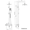 Homelody Duschsystem mit Thermostat 38°C Quadratische Produktbild-Vorschau 11