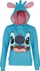 Lilo & Stitch Frauenhoodie L Hellblau Uni Stitch-Anzug Produktbild-Vorschau 2