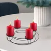 1.01 Couronne de l'Avent en noir pour 4 bougies jusqu'à Ø 8 Voir les images du produit 6