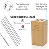 GLASWERK : Coffret de 7 pailles en verre (20 cm), Voir les images du produit 5