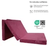 Natalia Spzoo vouwmatras 198x80x10 cm, paars - 3-delig Productafbeelding-voorbeeld 3
