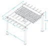 Paragon Venkovní hliníková pergola Florida 1111 vzhled Náhled obrázku produktu 2