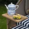 Strandkorb-Set - bene living - Ammersee Teak - PE grau - Produktbild-Vorschau 16