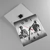 Wanduhr - Quadrat - Glasuhr - Zebras Fotografie Schwarzweiß Produktbild-Vorschau 2