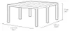 Tavolo Doppio da Giardino 295x90x74,5 cm in Resina Keter Anteprima dell’immagine prodotto 4