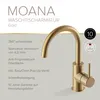 Lenz MOANA Waschtischarmatur Gold, Einhebelmischer mit 360° Produktbild-Vorschau 3