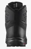 The back view of a black Salomon hiking boot. Voir les images du produit