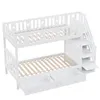 MODFU Letto a castello 90x200 Cm - Letto con due cassetti e Anteprima dell’immagine prodotto 11