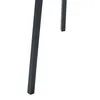 A close-up view of the bottom part of two dark-colored legs of a coat rack. Produktbild-Vorschau