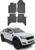 2015-2022 Ford Ranger DoubleCab Fußmatten Gummi Schwarz Produktbild-Vorschau 1