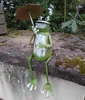 Kantenhocker Zaunfigur Pfahlhocker witziger Frosch mit Produktbild-Vorschau 1