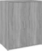 vidaXL Botník Grey Sonoma 60x35x70 cm Dřevěný materiál Náhled obrázku produktu 4