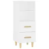 vidaXL Sideboard Blanc 34,5x34x90 cm Bois composite Voir les images du produit 2