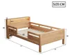 Flieks Kinderbett Holzbett 90x200cm mit Rausfallschutz, Produktbild-Vorschau 4