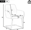 Flieks Esszimmerstühle 6er Set, Freischwinger Schwingstuhl Produktbild-Vorschau 7