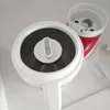 A top-down view of a disassembled soup maker on a white surface. Voir les images du produit