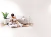 Lechuza Samozavlažovací květináč Cubico Premium 30 cm, bílá Náhled obrázku produktu 26