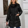 ASKSA Damen Daunenmantel Lang Winterjacke Winter Warm Produktbild-Vorschau 2