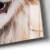 DEQORI Glasuhr 30x60 cm Zahlen 'Maine Coon Katze faucht' Produktbild-Vorschau 5