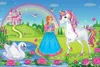 Muralo XXL Vlies FOTOTAPETE PRINZESSIN Einhorn Schloss (B) Produktbild-Vorschau 2