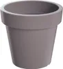 A gray plant pot on a white background. Produktbild-Vorschau