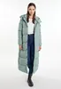 Cappotto lungo trapuntato da donna AODA - verde, M Anteprima dell’immagine prodotto 2