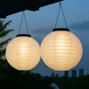 2er Set LED Solar Außen-Hängeleuchte, Lampion sandfarben, H Produktbild-Vorschau 2