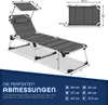 tillvex® Sonnenliege mit Dach und Kopfkissen Anthrazit - Produktbild-Vorschau 5