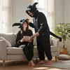Pyjama Onesie Kigurumi Verkleidung Zahnlos Blau XXL: 185 - Produktbild-Vorschau 5