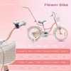 Vélo enfant 16 pouces 4-6 ans Vélo à fleurs abricot Sun Voir les images du produit 7
