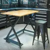 Industrielle Werkbank 120 cm und Werkstatthocker Produktbild-Vorschau 8