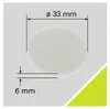Tarrox Filzgleiter 28x6 mm rund weiß 8 Stück selbstklebend Produktbild-Vorschau 6
