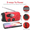 2000mAh Notfall Solar Handkurbel AM FM NOAA Wetter Radio Produktbild-Vorschau 3
