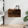 vidaXL Wand-Nachttisch Räuchereiche 35x35x20 cm Produktbild-Vorschau 2