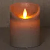 LED Echtwachskerze mit Timer flackender Docht Taupe Höhe Produktbild-Vorschau 11