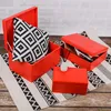 Creative Deco Červená Drevená škatuľa s vekom a zámkom | 30 Náhľad obrázku produktu 6