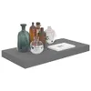 vidaXL Schweberegale 2 Stk. Hochglanz-Grau 50x23x3,8 cm MDF Produktbild-Vorschau 11